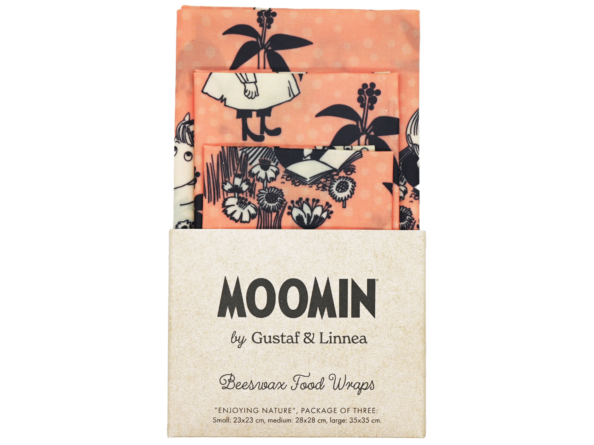 Moomin by G&L - Bivaxduk "Enjoying nature" Tre-pack