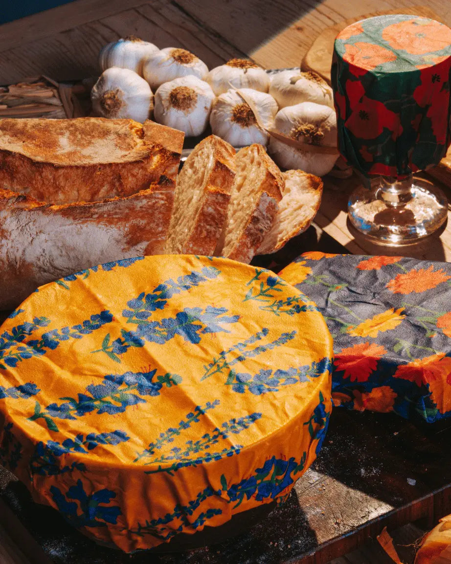 Bivaxdukar som används som används istället för plastfolie.