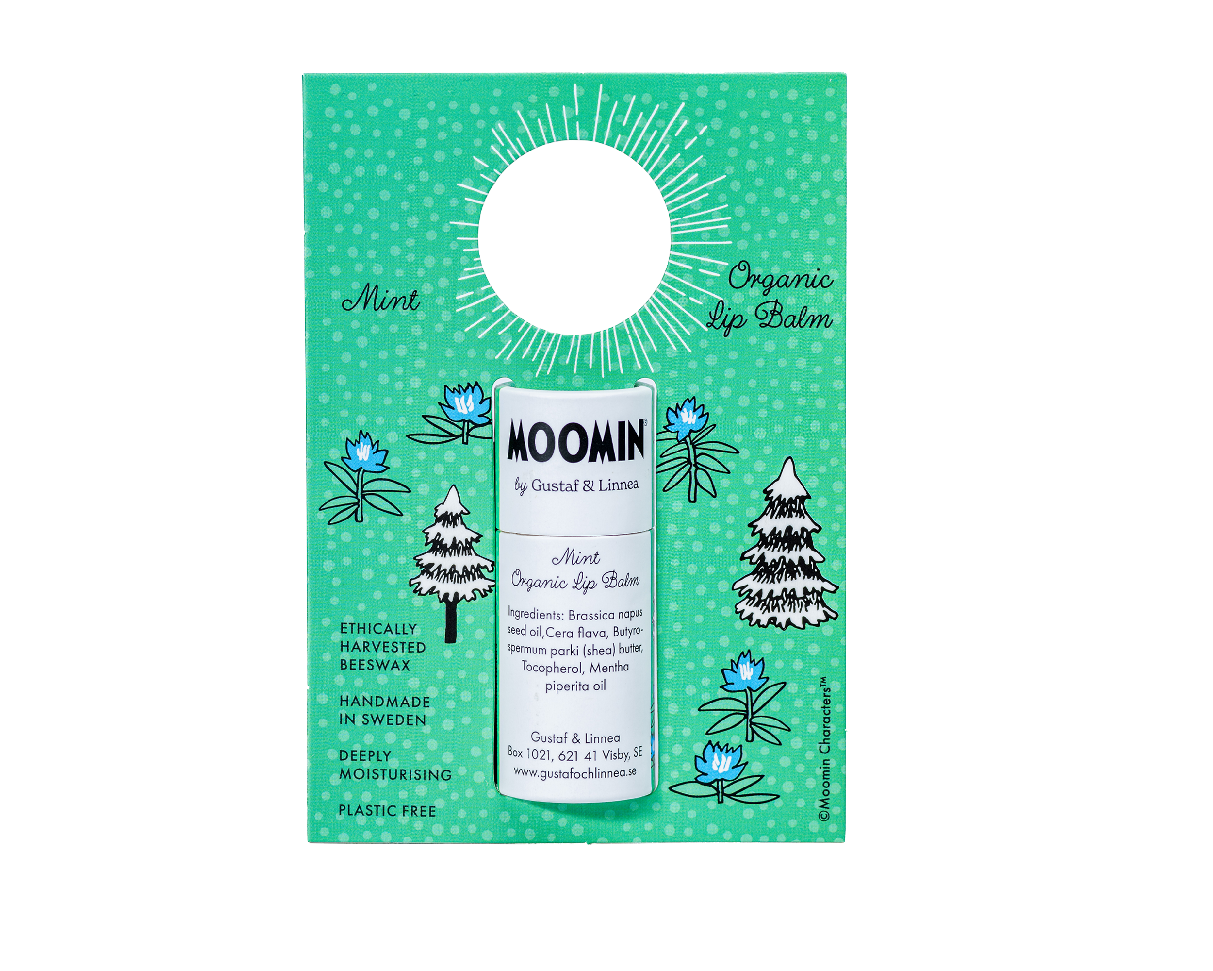 Moomin by G&L - Läppcerat av bivax med mint