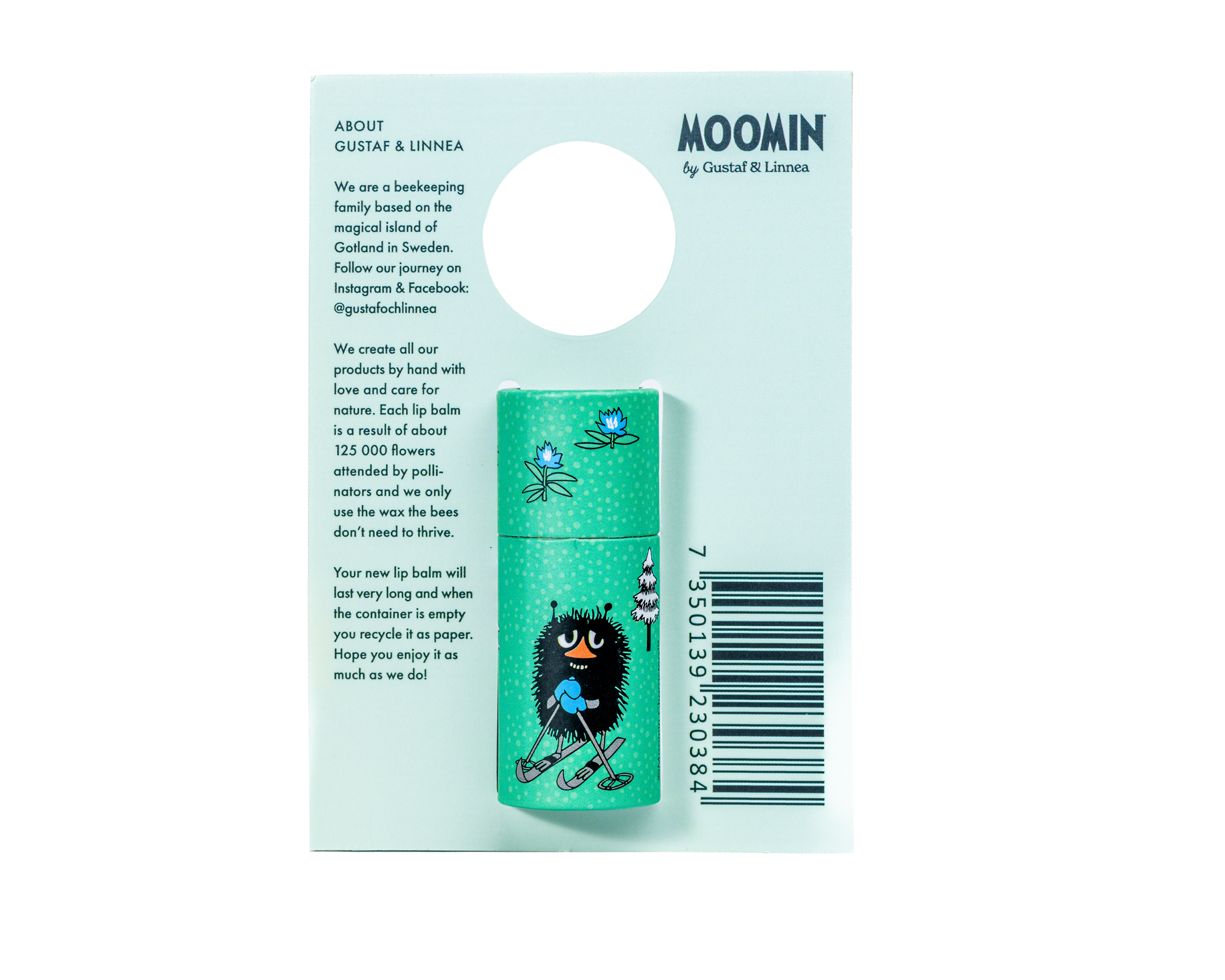 Moomin by G&L - Läppcerat av bivax med mint
