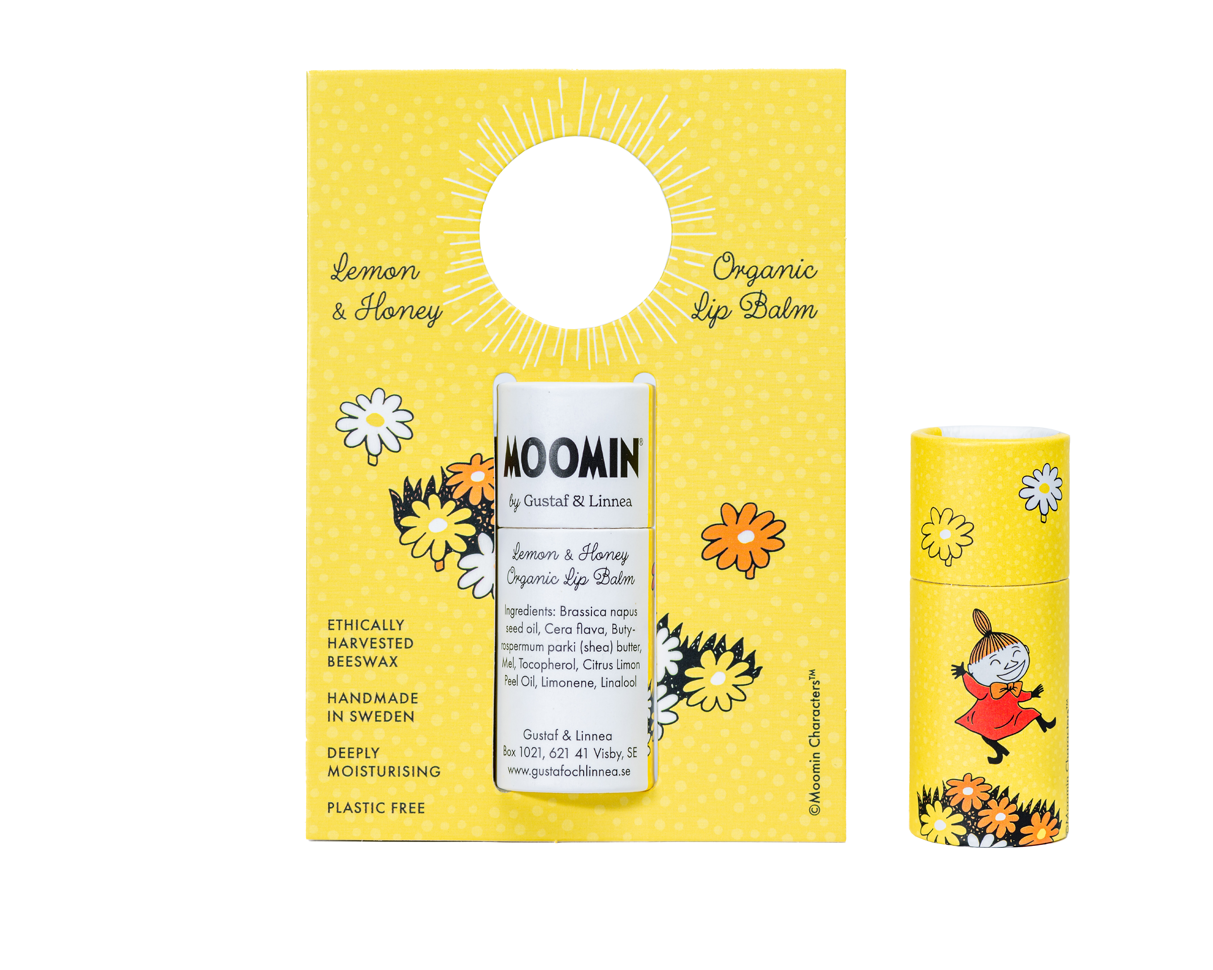 Moomin by G&L - Läppcerat av bivax med citron & honung