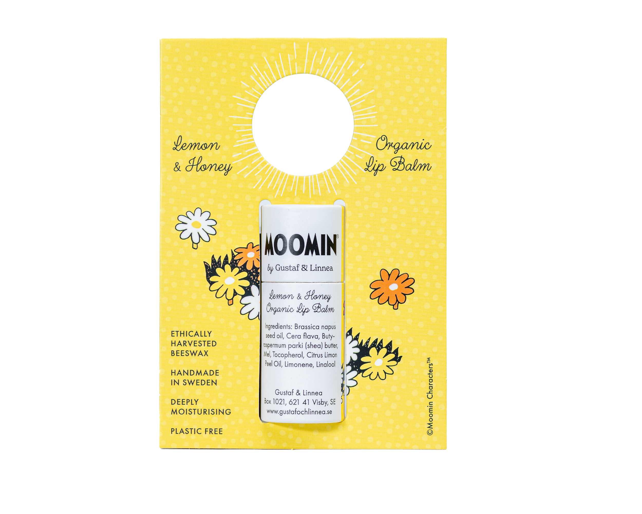 Moomin by G&L - Läppcerat av bivax med citron & honung