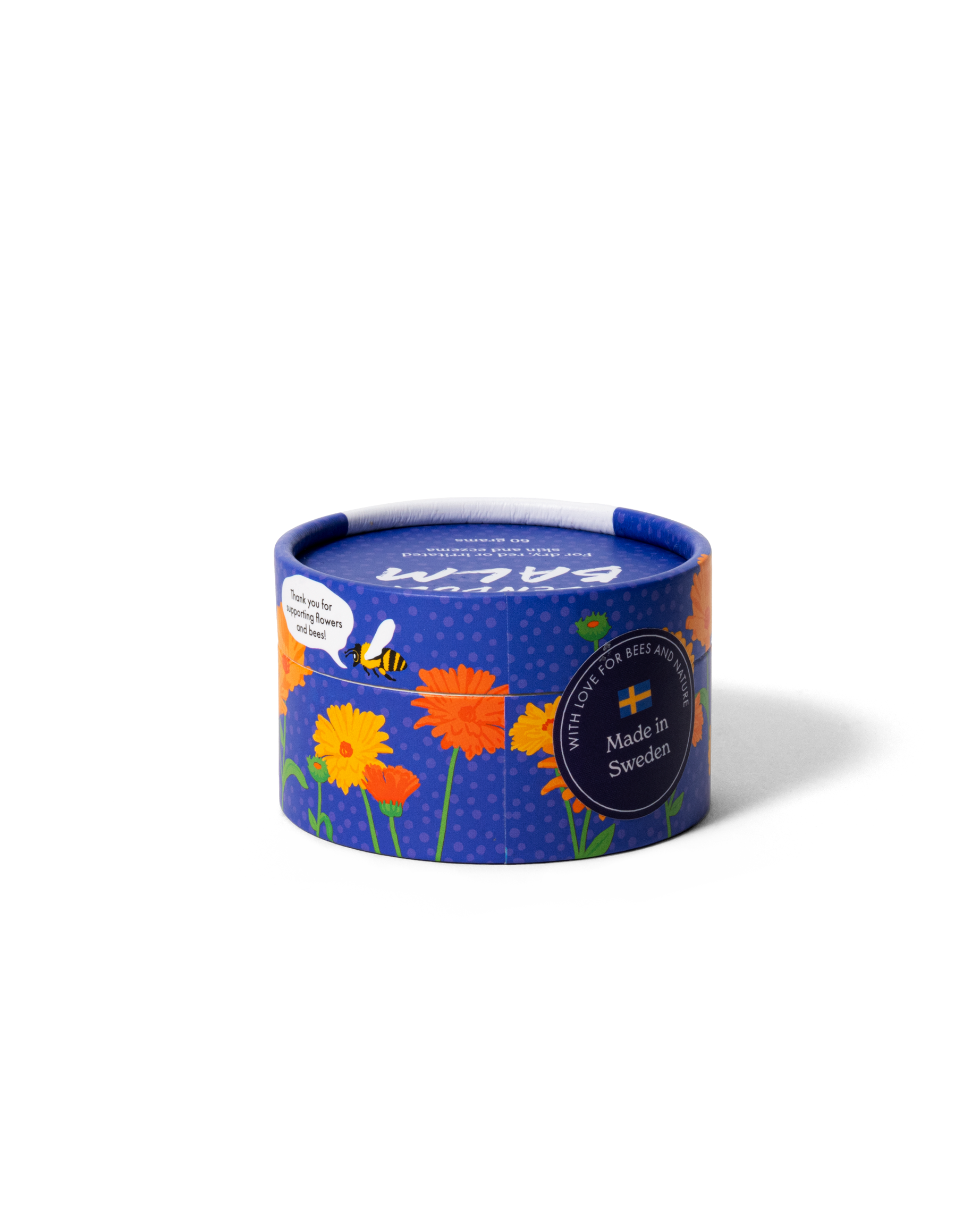 Ringblomssalva  – handgjord hudsalva i plastfri förpackning.