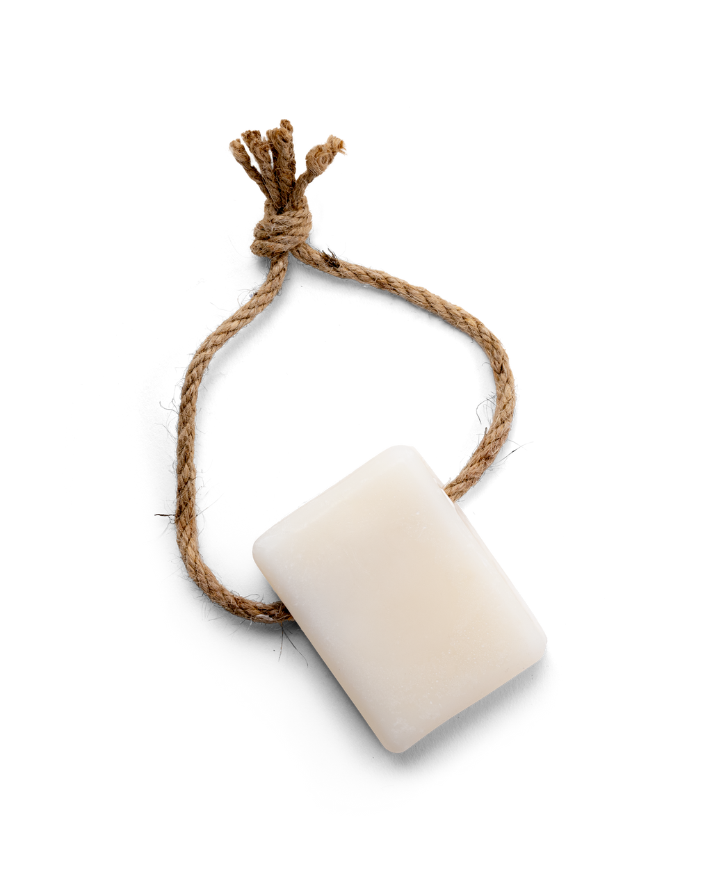 Skonsam gotlandstvål med band som hängare, tillverkad i små upplagor.