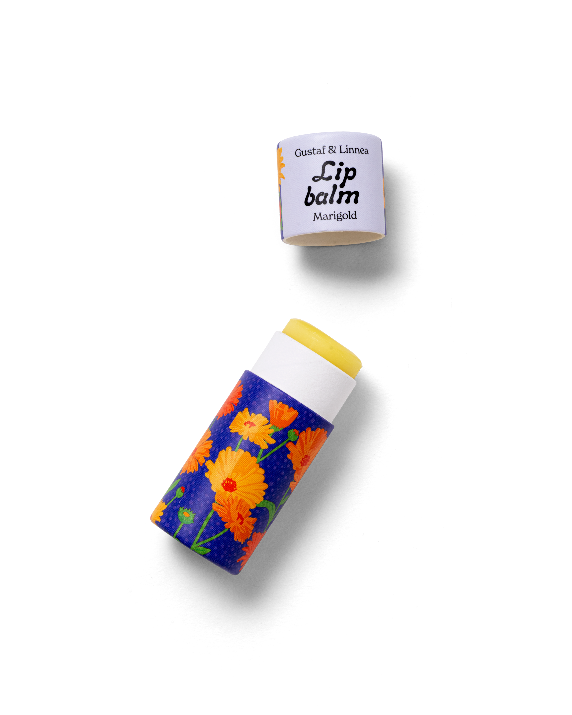 Naturligt läppcerat med ringblomma, handgjort i små upplagor