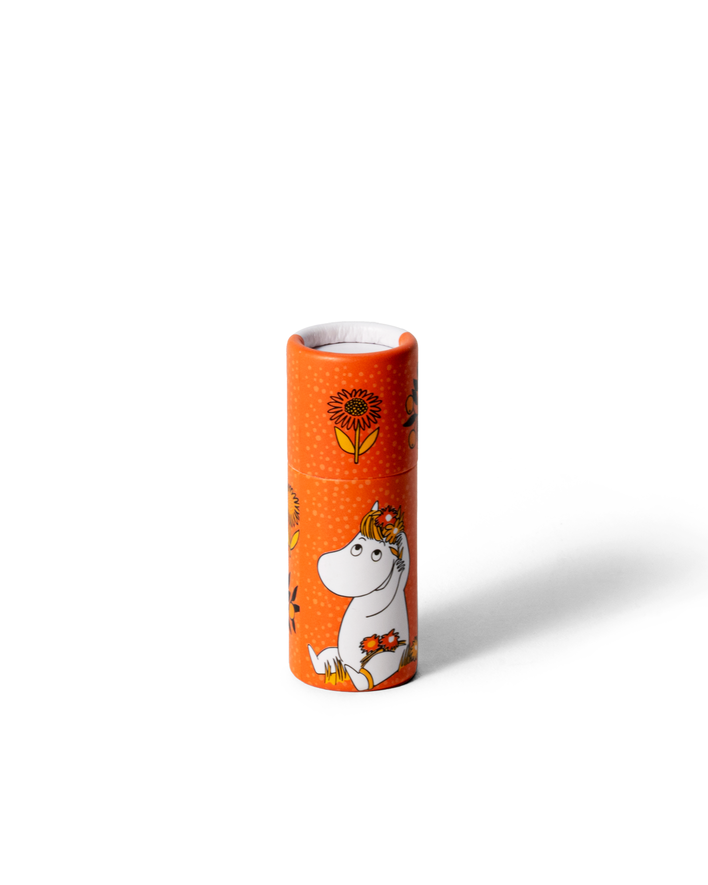 Mumin läppcerat med Snorkfröken, apelsinsmak, handgjort i pappersförpackning